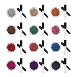 Glitter Loose Eyeshadow Set With Glue In 2023 High Pigment Eye Shadows Manufacturers