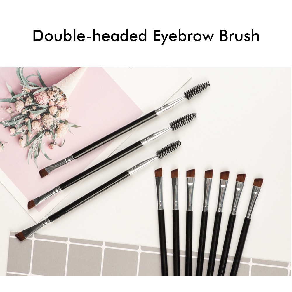 double ended eyebrow brush