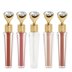 Wholesale plumping lip gloss diamond tube private label makeup