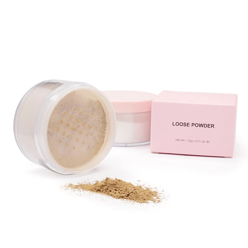 pink loose powder