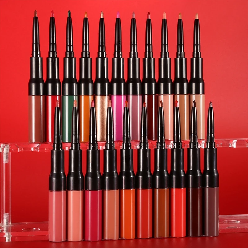 2-in-1 Lip Liner & Liquid Matte Lipstick Makeup Supplier