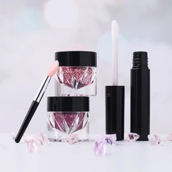 Wholesale Custom Logo Glitter Eyeshadow and Lip Kit for Stage Performances