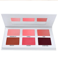 6-Color Multi-Purpose Cream Blush Palette Wholesale & Customization